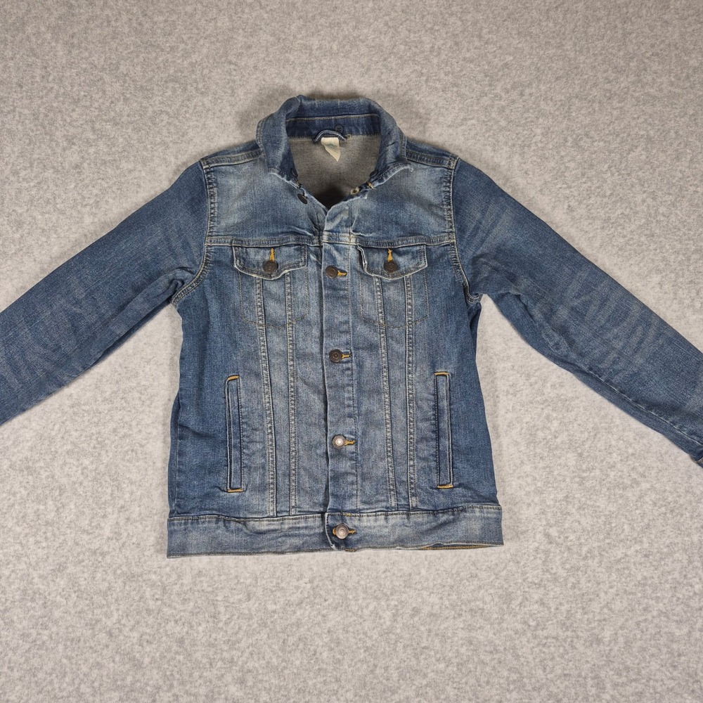 Thereabouts Denim Jacket Boys M 10/12 Blue Recycled Cotton Trucker Jacket